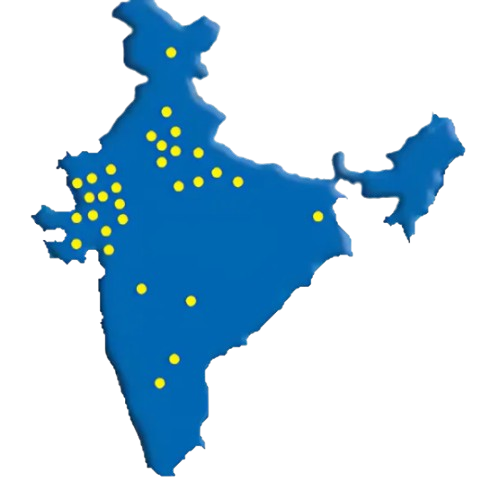 India Map with Office Locations